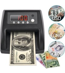 New BISOFICE Model NX-125 Mini UV Counterfeit Bill Detector Euro/USD/GBP, Box
