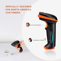 Tera Barcode Scanner Wireless 1D Laser Cordless Barcode Reader with Battery L…