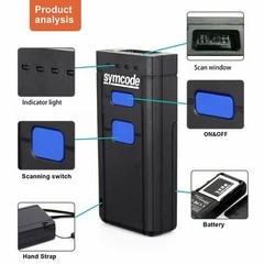 Bluetooth Wireless Barcode Scanner Portable Handheld CCD Barcode Scanner Reader