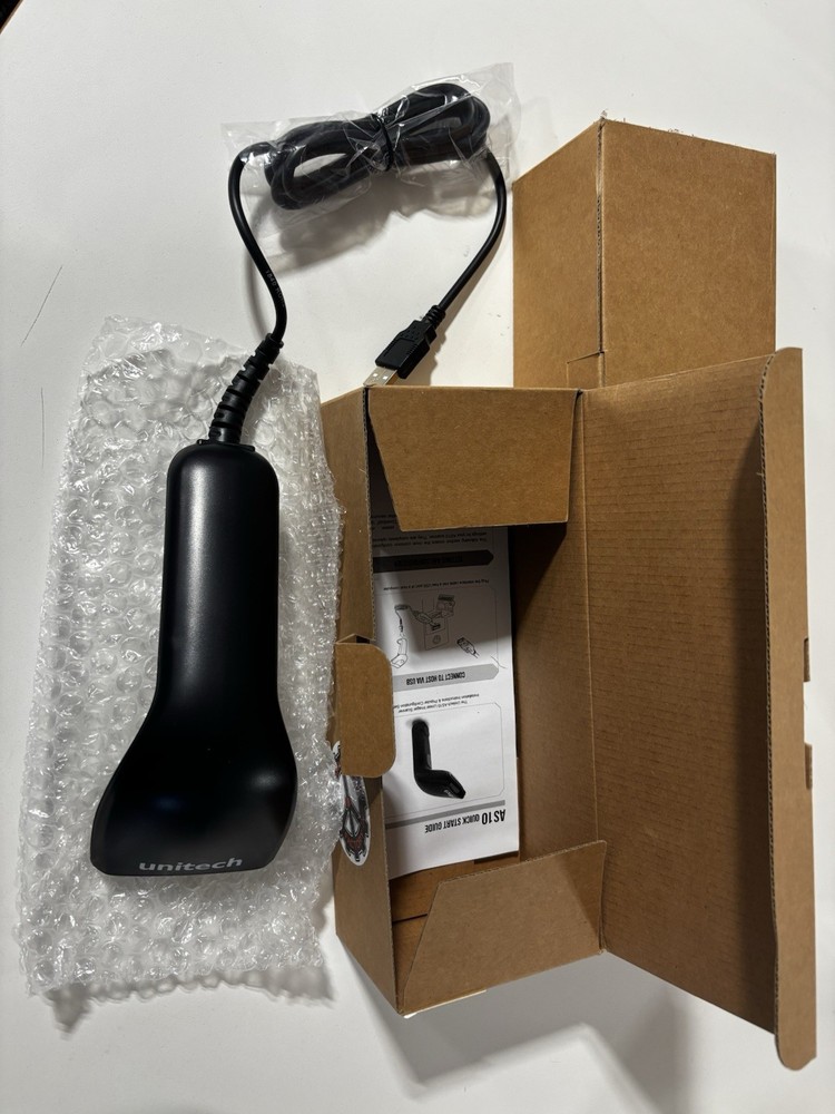 2x Unitech AS10-U CCD Handheld USB Barcode Scanner w/ USB Cable,