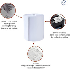 (20 Rolls) 3 1/8 X 200Ft&rsquo; Thermal Paper Rolls Bpa-Free 80Mm Thermal Receipt Pape