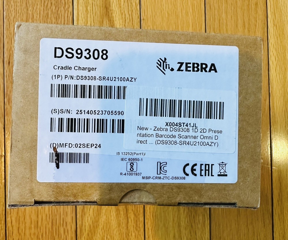 DS9308-SR4U2100AZY Zebra 1D/2D Presentation Barcode Scanner Omni Direct