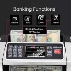 ** NEW Money Counter Machine | 1300 Bills/Minute | UV MG IR DD Detection | USD +