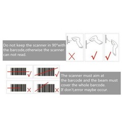 Bluetooth Wireless USB Barcode Scanner Code Reader For Windows IOS Android Phone
