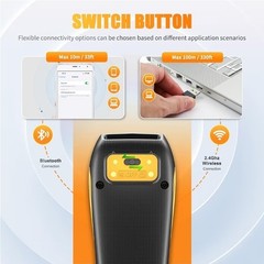 NETUM CS7501 QR Code Scanner – Upgraded Bluetooth Barcode Scanner, Mini (MS901)
