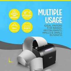 (500 Rolls) 3 1/8 x 230 Thermal Paper Receipt Honeycomb Core Fits All POS SCP700