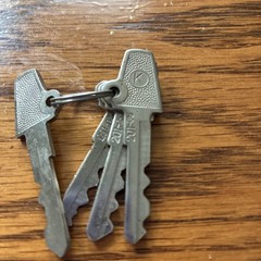 Set of 4 Cash Register Keys