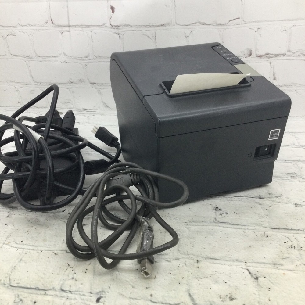 Epson Network Thermal Receipt Printer TM-T88V POS W/ Ethernet & AC adapter M244A