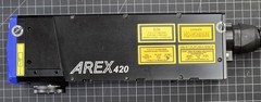 DATALOGIC AREX 420 LASER CONTROLLER w/ HEAD. MODEL AREX 120-365 MFD SEPT 2024