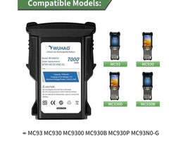 for Zebra MC9300 Battery BT-000370 BT-000371 Upgraded 7000mAh for Zebra MC93 MC9