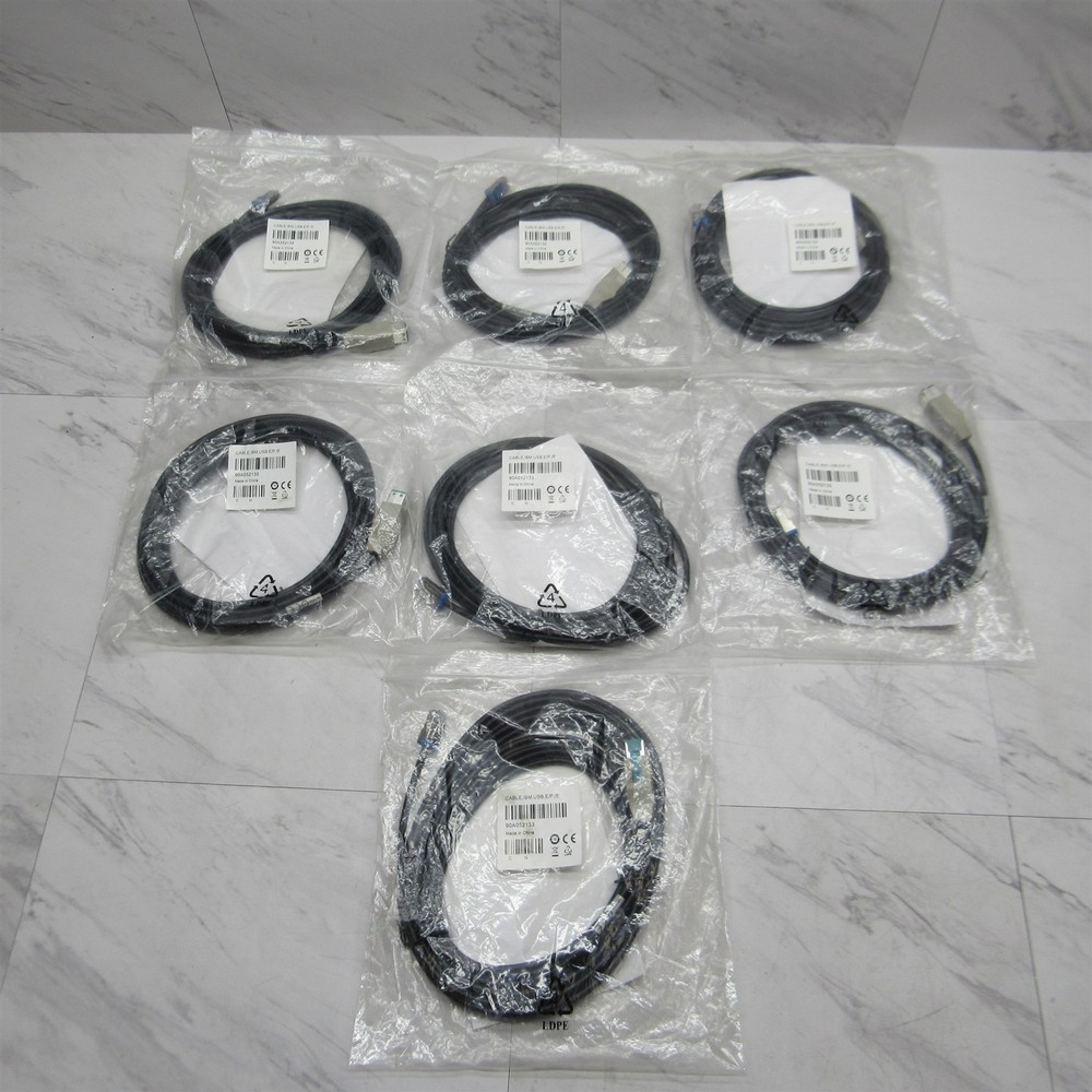 7 LOT – New Datalogic Scanning 90A052133 Cable IBM USB External Power 15&prime; Length
