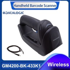 Datalogic GM4200-BK-433K1 1D USB Wireless Barcode Scanner with Cable & Cradle