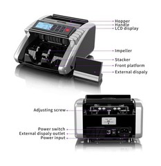 Aneken Money Counter Machine with Value Count, Dollar, Euro UV/MG/I… Fast Ship