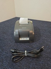 WORKS Bixolon SRP-275 POS Impact Receipt Printer Ethernet & Power Cable Bundle