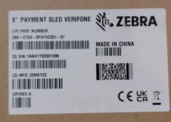 Genuine NEW Zebra 8&Prime; payment sled verifone,for use with ET56DE…MFD 05/20/2023