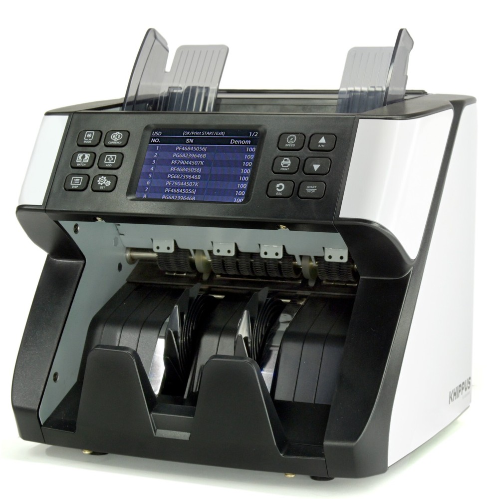 Money Bill Counter Machine Mixed Bill Denomination KHIPPUS PRO 6500