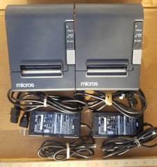 TM-T88IV POS Thermal Receipt Printer Ethernet w/ AC Adapter Epson M129H Lot of 2