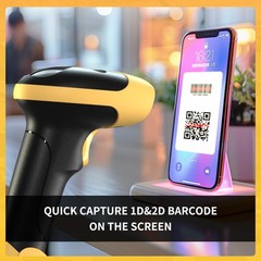 Handheld USB 1D 2D Barcode Scanner Reader Wired Automatic QR Code PC Store POS
