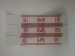 10 Currency Straps brown $ 5000 for $ 50