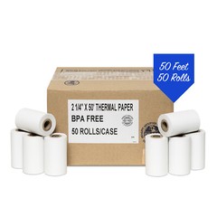Verifone VX520 2 1/4&Prime; x 50&prime; Thermal Credit Card Paper Rolls 50 RLS/CS
