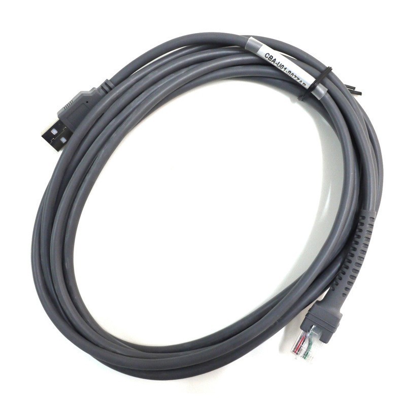 Zebra CBA-U21-S07ZBR Straight Shielded USB Cable for Zebra DS8108 Scanner – 7 Ft