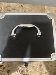 Vaultz Locking Cash Box Black Chrome Secure Money Til Drawer With Extra Insert
