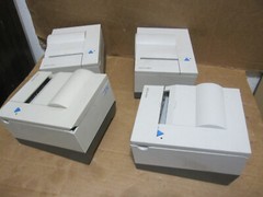 4 IBM SureMark 4610-TM6 POS Retail Thermal Receipt Printer FOR PARTS OR REPAIR