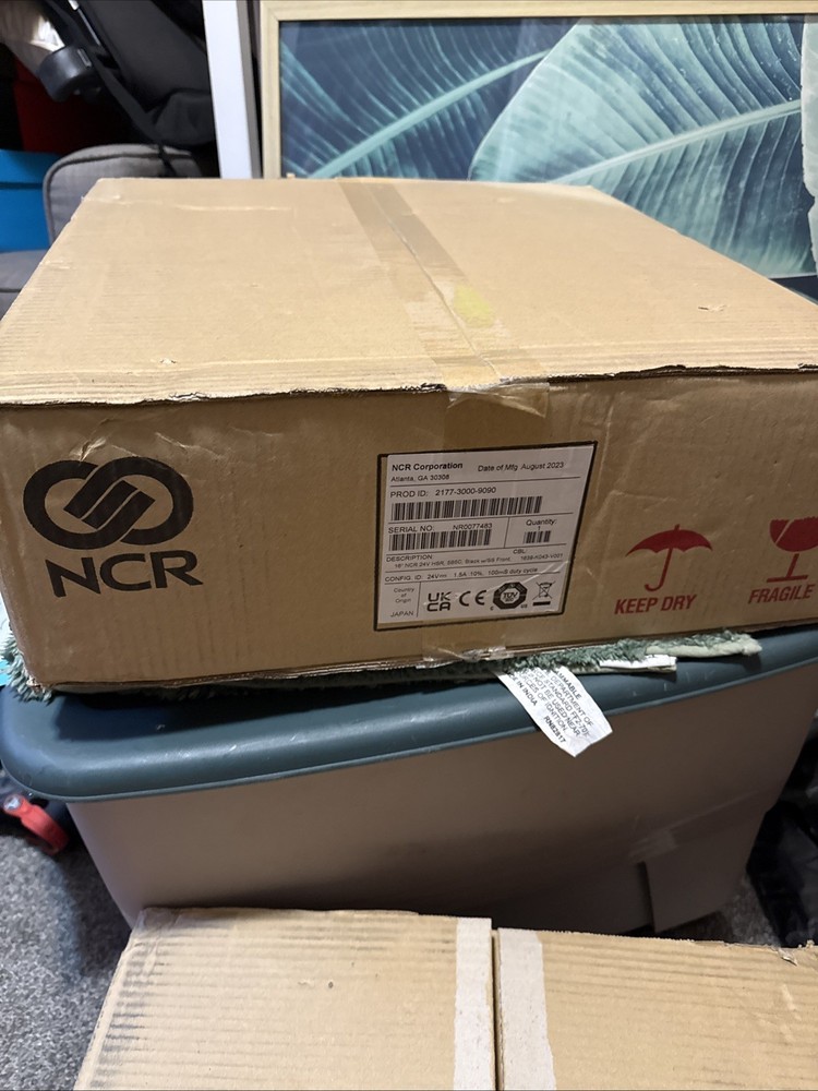 NCR 16&Prime; 24V Electronic Cash Drawer – BLK/SS Front – New/Open Box – 2177-3000-909