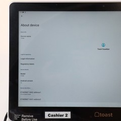 Toast Flex TT200 POS System Dual Display Screen with Toast Tap *MANAGED, PARTS*