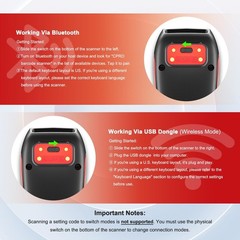 NETUM CS9000 Bluetooth 2D QR Barcode Scanner Honeywell Engine Wireless POS