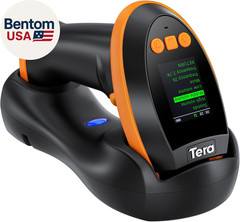Barcode Scanner Wireless with Screen: Pro Version 1D 2D QR with Setting Keypad C