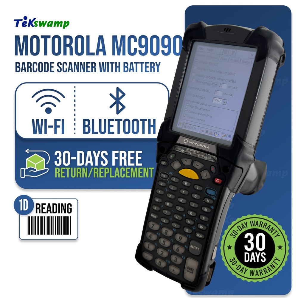 Motorola Symbol Handheld 53-Key 1D Long Range Barcode Scanner w/Battery Grade A!