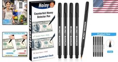 Versatile Counterfeit Bill Detector Pens – 5 Pack for Every Transaction Need