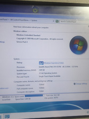 NCR 12&Prime; POS System Intel Atom D2701 @ 2.13 GHz 2GB RAM 14GB HDD w/ Stand+Adapter