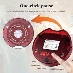 Retekess TD165 Pagers for Restaurants Wireless Pager System Queuing 10 Buzzers