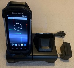 Motorola Symbol TC70 Mobile Computer TC70 With Cradle ( A Little Crack On Left )