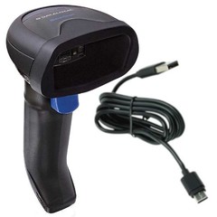 Datalogic QuickScan QBT2500-BK-BTK+ Bluetooth 1D 2D USB-C Barcode Scanner +Cable