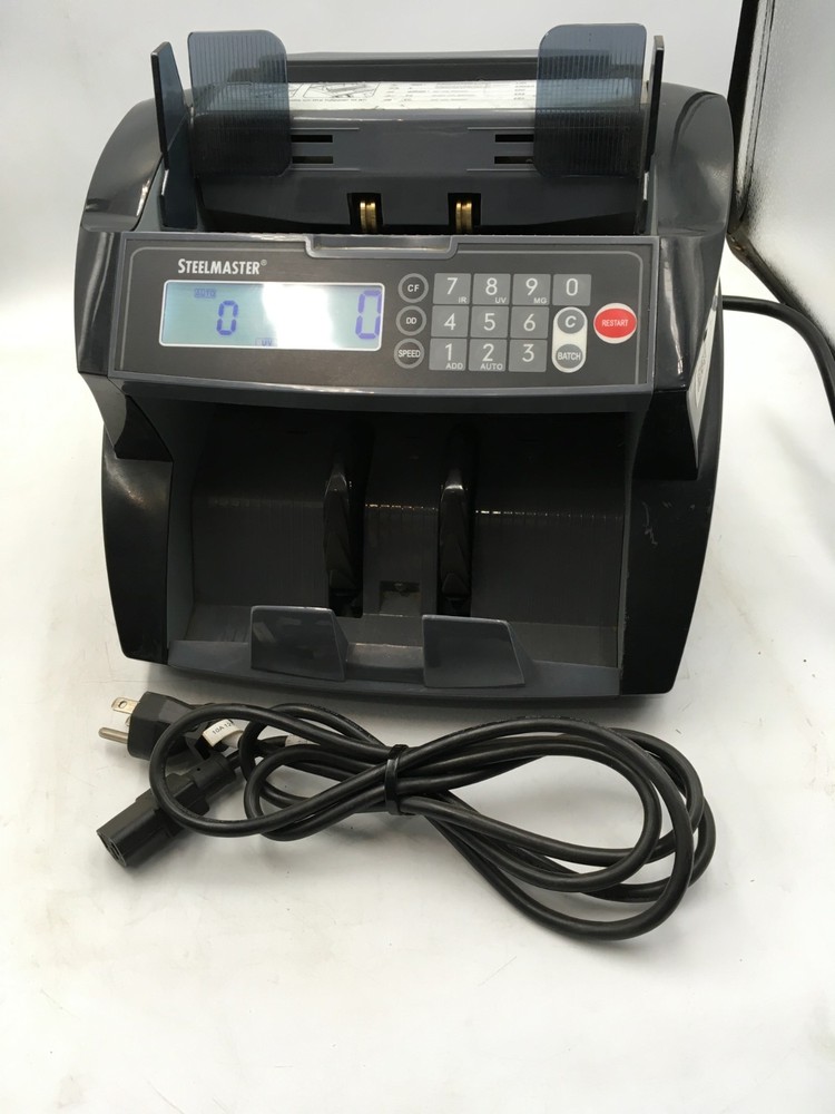 Steelmaster 4850 Bill Counter 300 Cap. 1200 bills /min Counterfeit detection RS