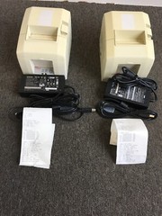 2x OKI /Star Micronics TSP650 Thermal POS Receipt Printer Parallel interface