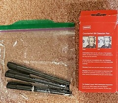 New Staples Counterfeit Detection Pens – USA – 3 Pack
