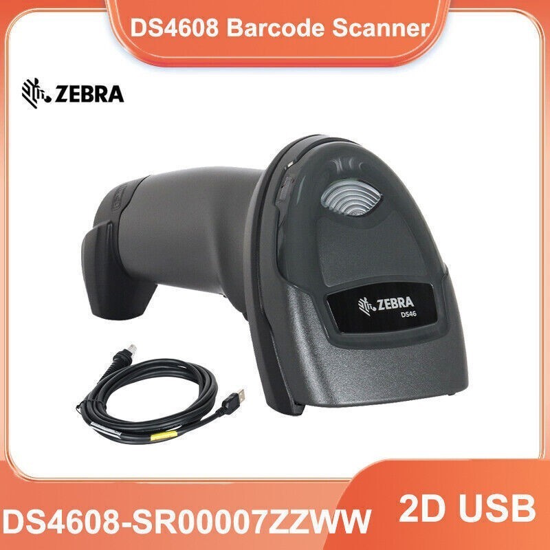 Zebra DS4608-SR00007ZZWW Handheld 1D 2D Barcode Scanner Reader with USB Cable