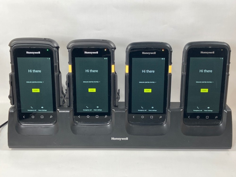 4 Honeywell CT60XP Android Mobile Computer Barcode Scanners w/ Charging Dock