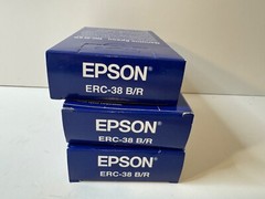 Original 3- Pack Epson ERC-38BR Color Cartridge Black, Red