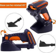 Bluetooth 2D QR Barcode Scanner with Charging Stand,Industrial Dustproof and Wat