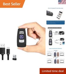 Bluetooth Barcode Scanner with Battery Level Indicator QR Bar Code Reader, 2….