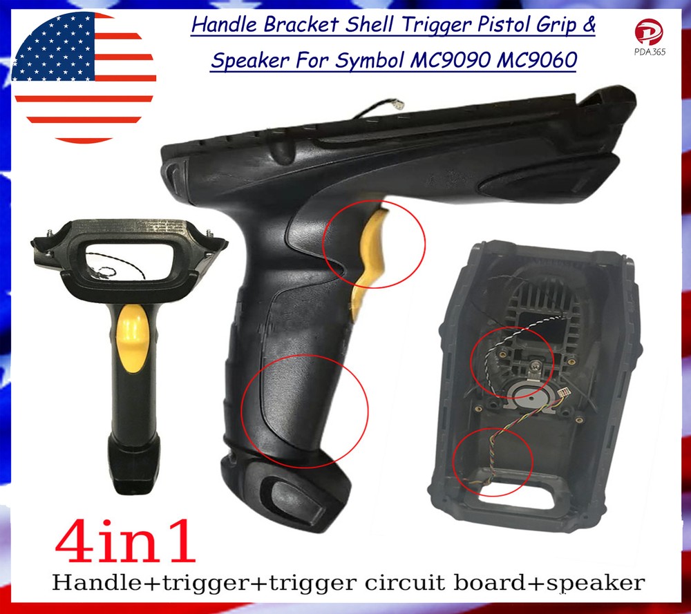 Handle Bracket Shell Trigger Pistol Grip & Speaker For Symbol MC9090 MC9060