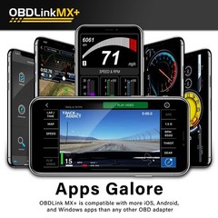 MX+ OBD2 Bluetooth Diagnostic Scanner for iPhone Android and Windows PC