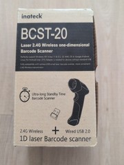 INATECK BCST-20 US BARODE 1D LASER SCANNER 2.4 WIRELESS USB 2 READER LI-ION BATT