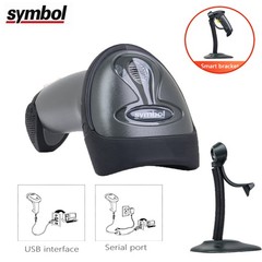 Zebra Symbol LS2208-SR20007R-NA 1D Barcode Scanner Reader w/ Stand+USB Cable