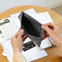 10Pcs Felt Money Bag, Felt Cellphone Sleeve Case Pouch Cash Bag, Pink